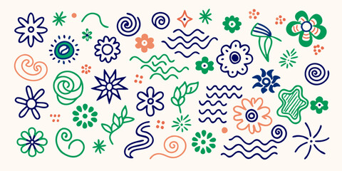 Enchanting Dreamscape: Vibrant Floral Geometric Symphony