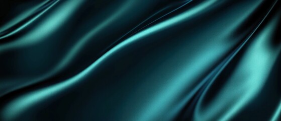 Obraz premium Teal Silk Drape Texture