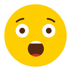 Astonished Face Icon - Minimalist Simple Icon