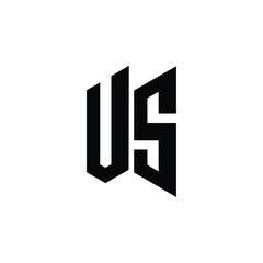 VS monogram logo design letter text name symbol monochrome logotype alphabet character simple logo