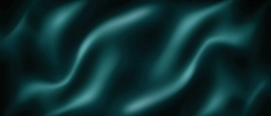 Fototapeta premium Teal fabric folds, dark background (1)