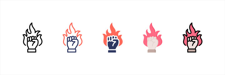 Motivation Multistyle Icon Set