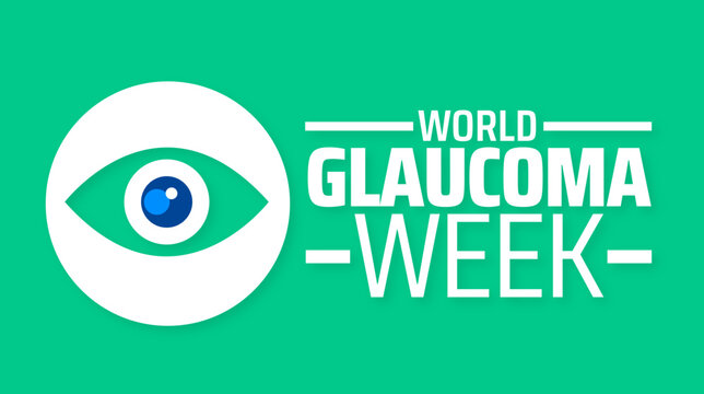 World glaucoma week background banner or poster design template. observed every year in March. Holiday concept. Use to any Template, card, poster, placard, template.