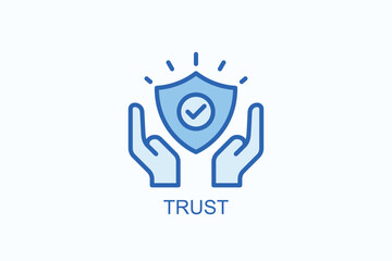 Trust Icon Or Logo Isolated Illustration