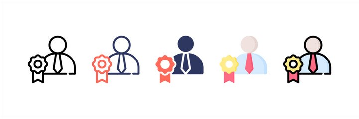 Badge Multistyle Icon Set