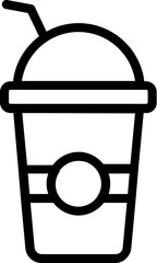 Juice vector thin line icon