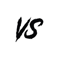 Fototapeta premium VS monogram logo design letter text name symbol monochrome logotype alphabet character simple logo