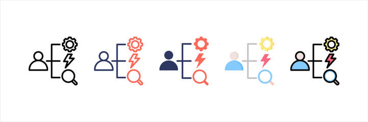 Coordinator Multistyle Icon Set