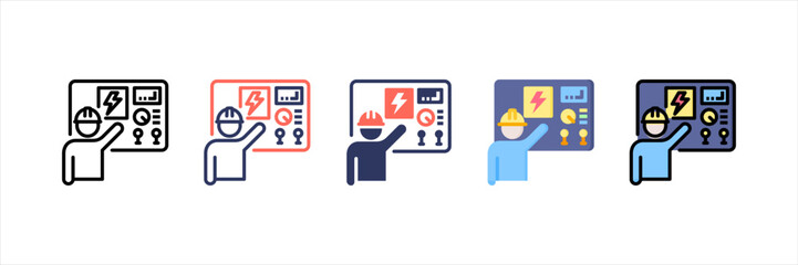 Operator Multistyle Icon Set