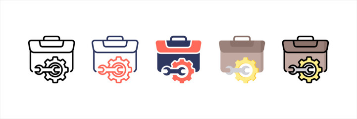 Repair Multistyle Icon Set