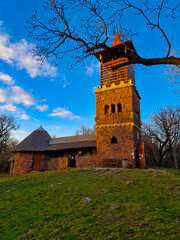 Naklejka premium lookout tower in Kaptalanfured
