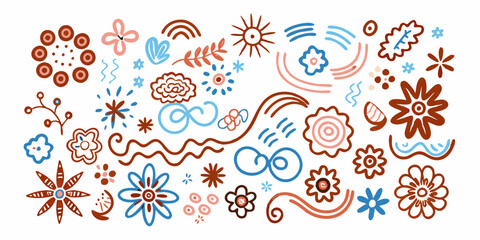 Fototapeta premium Floral Fantasia: A Kaleidoscope of Abstract Elegance