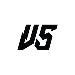 VS monogram logo design letter text name symbol monochrome logotype alphabet character simple logo