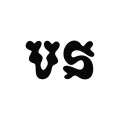 VS monogram logo design letter text name symbol monochrome logotype alphabet character simple logo