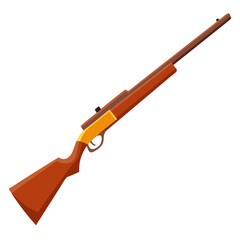 This classic hunting rifle features a wooden stock and long barrel, ideal for outdoor shooting. It embodies a vintage style suited for hunters seeking traditional gear