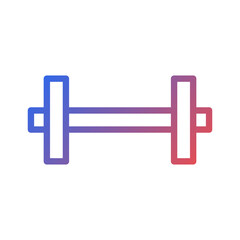 Obraz premium Gradient Dumbbell Icon for Fitness and Exercise