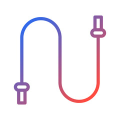 Gradient Connector Cable Icon in Modern Style