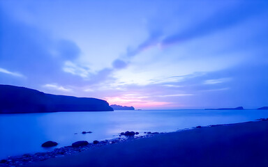 Obraz premium sunset over the sea