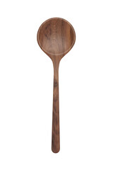 Walnut Wooden Spoon isolated on white