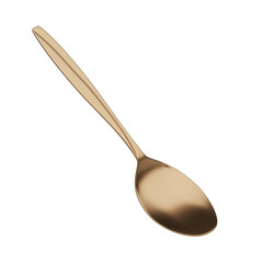 Rose Gold Spoon isolated on white background