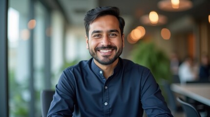 Naklejka premium Pakistani Business Consultant in Traditional Kurta