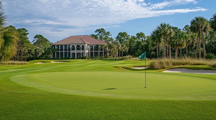 Luxurious Golf Course Home and Putting Green