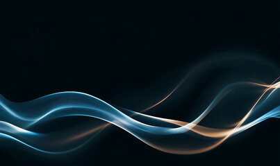 abstract wave lines background-generative ai