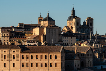 Scenic view of Toledo, Spain, featuring its ancient architecture, historic skyline, and cultural landmarks.