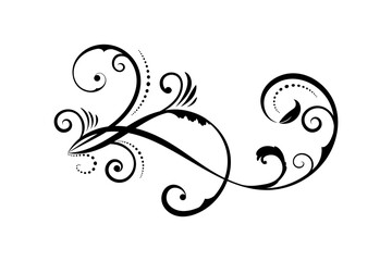 Swirls florals ornament vintage