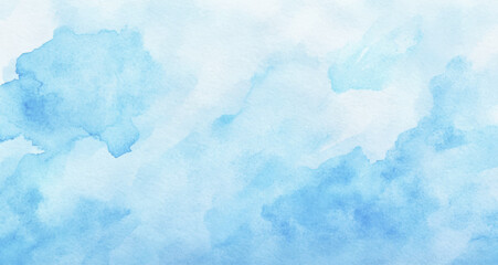 Abstract watercolor art background template. blue and white watercolor backdrop empty space for text, banner, presentation or product display graphic design