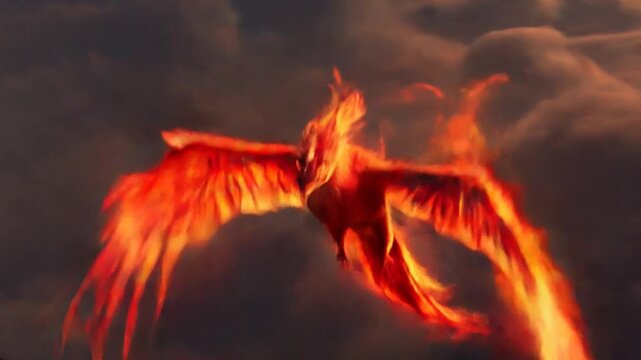 Phoenix fire flying