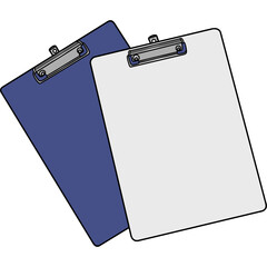 Modern Clipboard Illustration. Minimalist Design for Office, Business, and Education Themes
