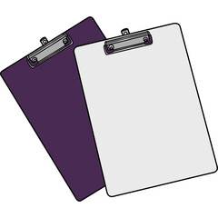 Modern Clipboard Illustration. Minimalist Design for Office, Business, and Education Themes