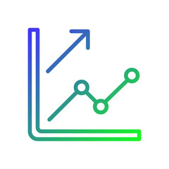Gradient Growth Chart with Arrow, Modern Style