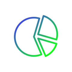 Modern Gradient Pie Chart Graphic Representation
