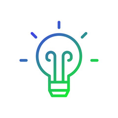 Gradient Innovation Bulb Sparks Creativity