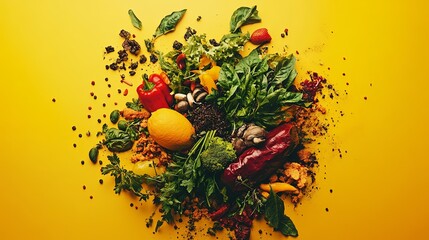 A vibrant ad for a composting workshop featuring bold visuals and clean typography. digital