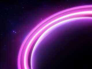 Obraz premium Black Hole Illuminated Ring in Dark Cosmic Space Astronomy Phenomenon Visual Exploration