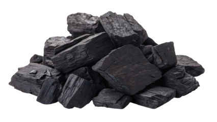 coal isolated on white background