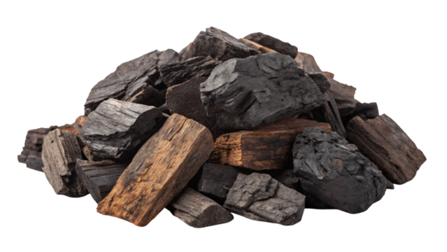 coal isolated on white background