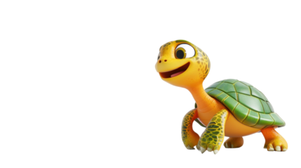 toy turtle isolated on white background