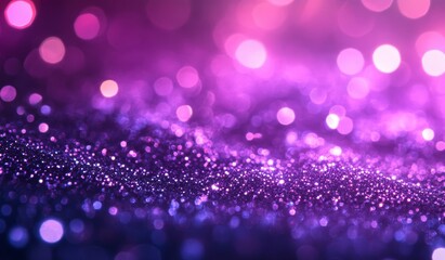 Stunning Purple Background with Sparkling Light Effects