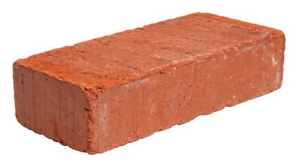 red brick isolated on white