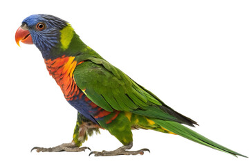 Obraz premium parrot side view isolated on white background png