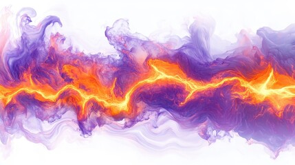 Electric Storm with Deep Swirling Colors