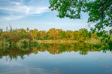 Spiegelung am See – Herbstliche Landschaft in Bayern
