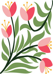 Abstract Flower Poster