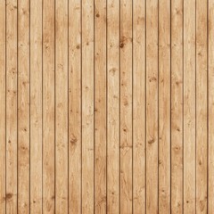 Fototapeta premium Light Brown Wooden Plank Background with Vertical Grain Texture