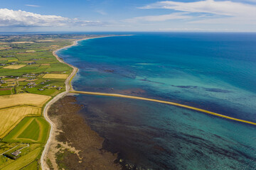 Obraz premium Aerial View Over Kilmore Quay, County Wexford, Ireland 