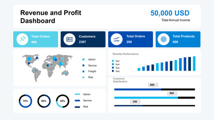 business man analyzing financial report on screen of computer, finance analytics of company performance